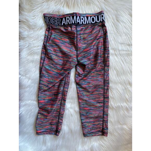 Under Armour Girls Size Medium Multicolored Leggings - Picture 4 of 7